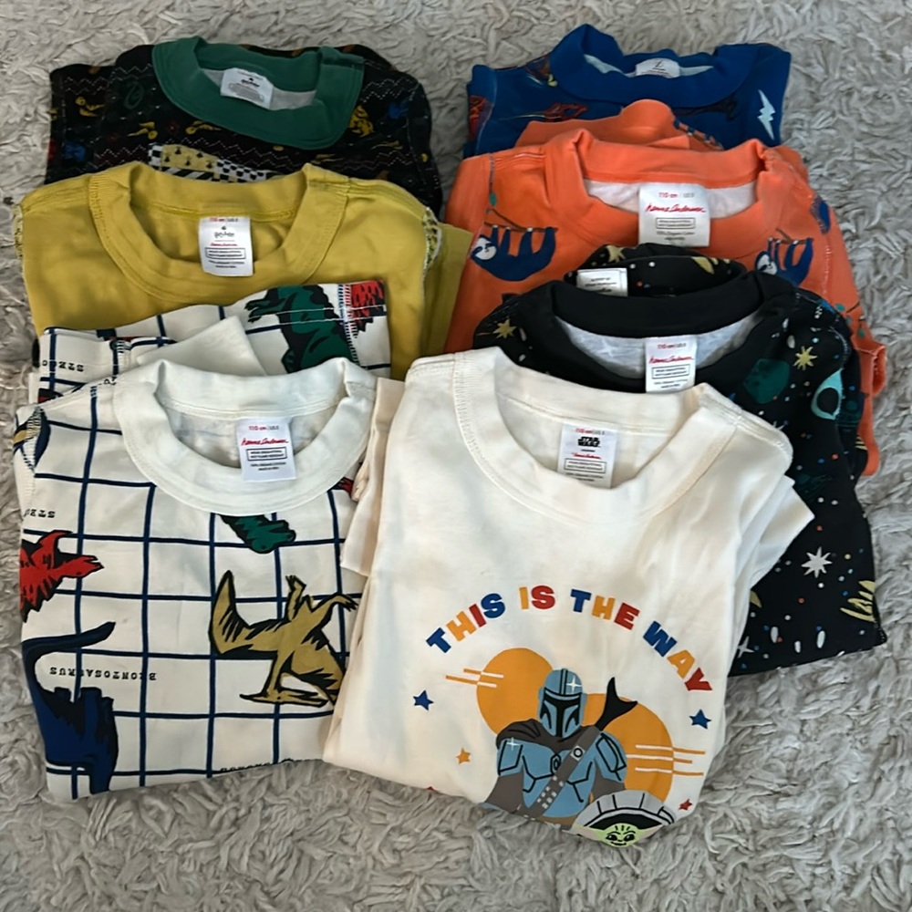Bundle of 7 Hanna Andersson Long Johns size 110/5